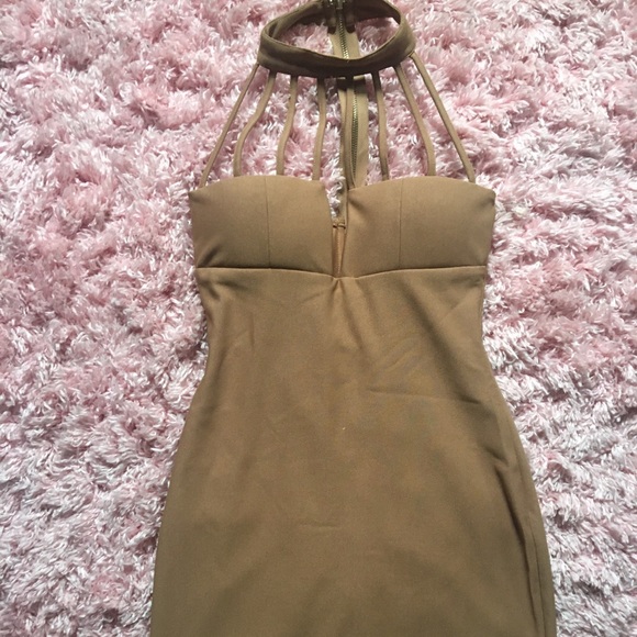 Rare London Tan Dress - Picture 1 of 4